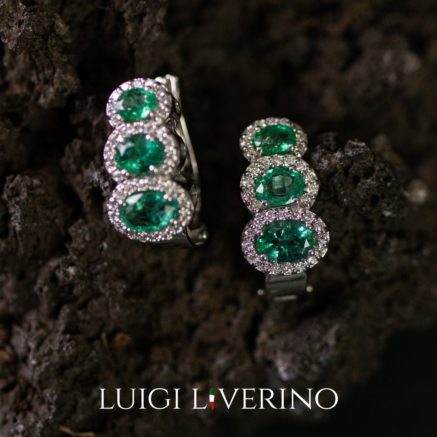 ORECCHINI SMERALDI E DIAMANTI